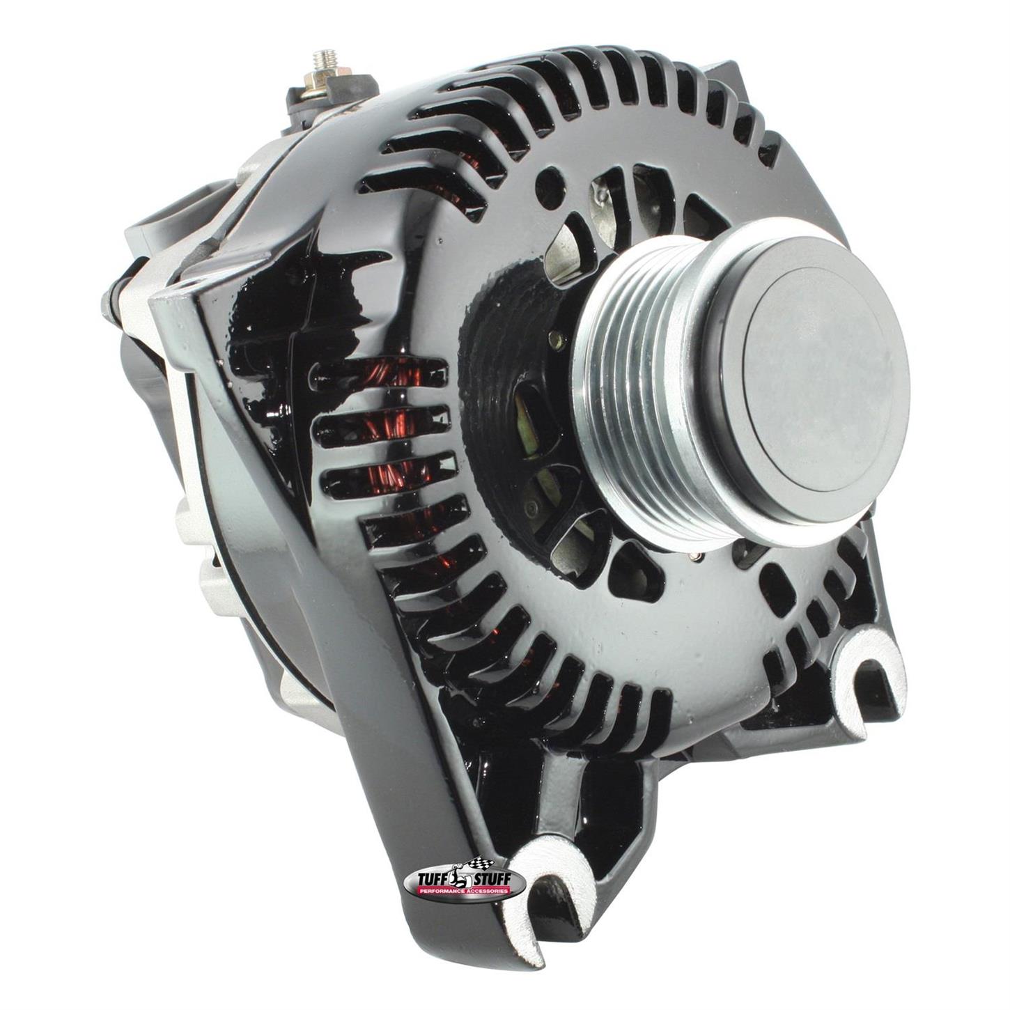 Tuff Stuff 8436B Fits Ford Alternator, 135 Amp, OEM Wire, Stealth Blk