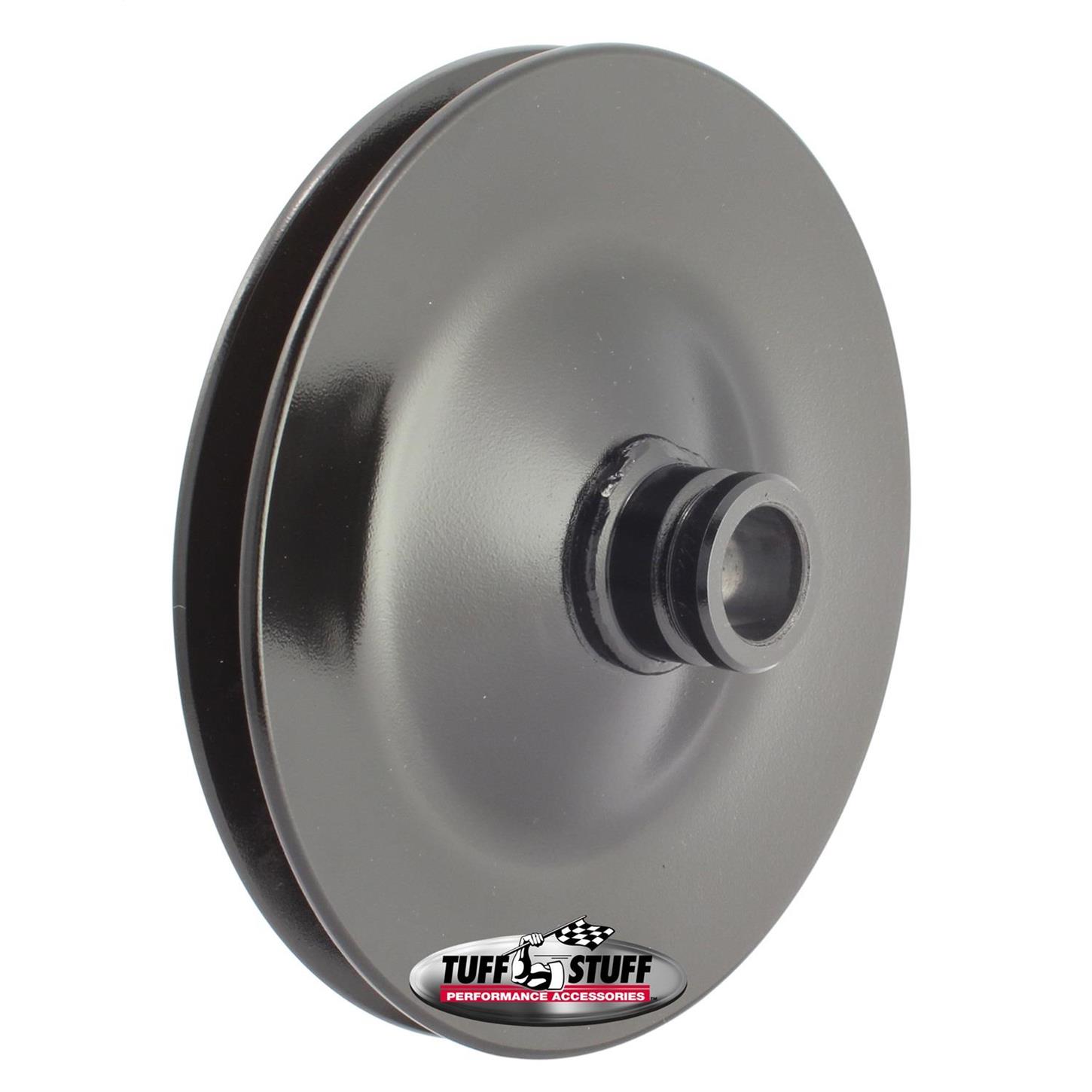 Tuff Stuff 8485B Power Steering Pump Pulley, Black, Press On