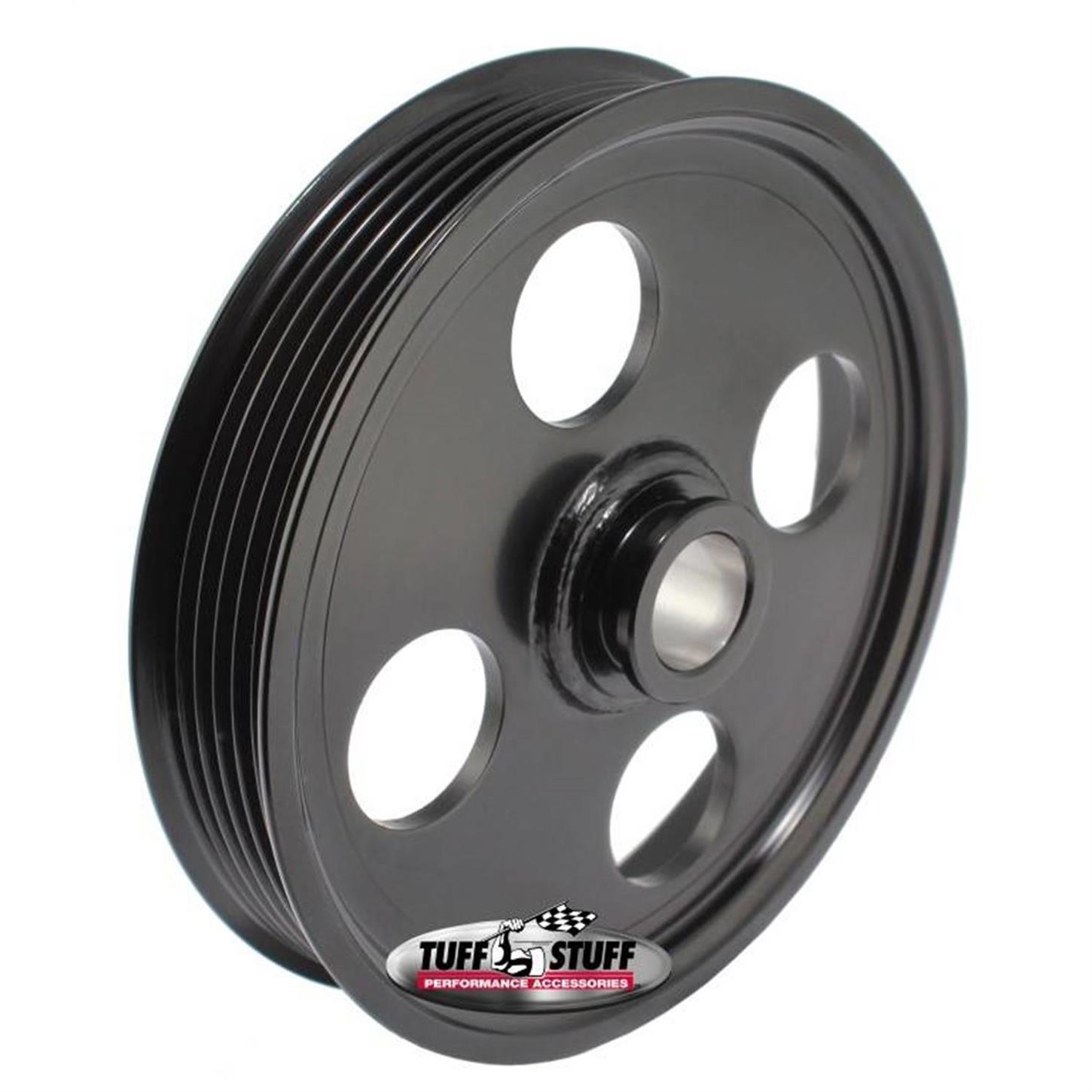 Tuff Stuff 8489B Type II Power Steering Pulley, Stealth Black