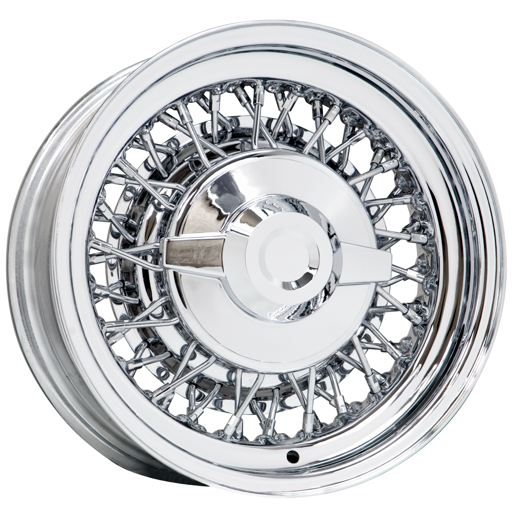 Wheel Vintiques 76-5612358 76 15x6 Chrysler Wire, 5x5, 3BS