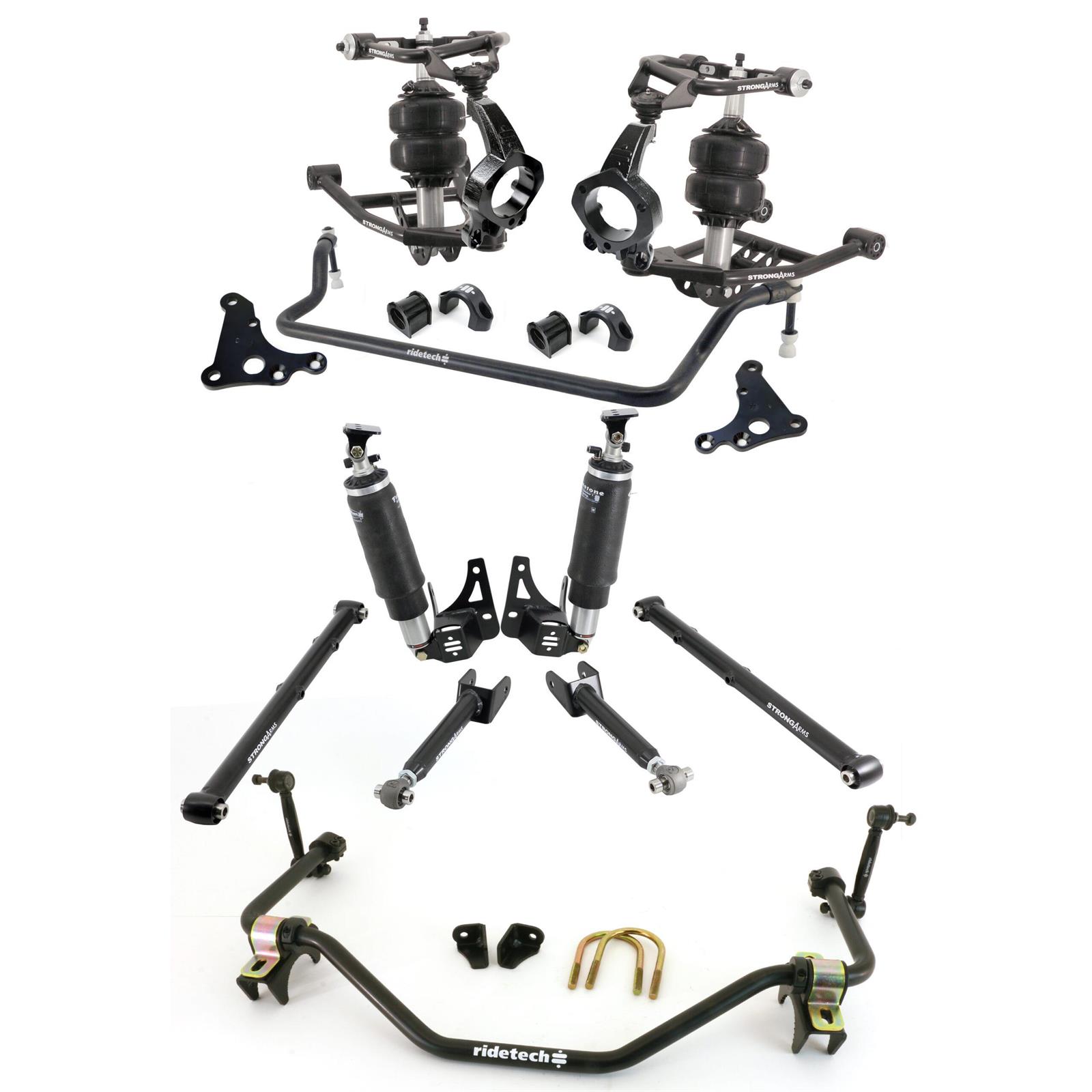 RideTech 11230297 HQ Air Suspension Kit w/ Spindles, 6467 Abody