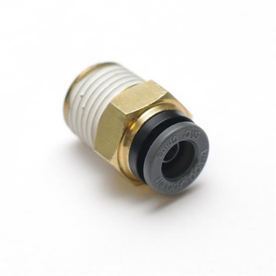 RideTech 31954000 Airline Fitting, Straight. 1/4" NPT To 1/4"