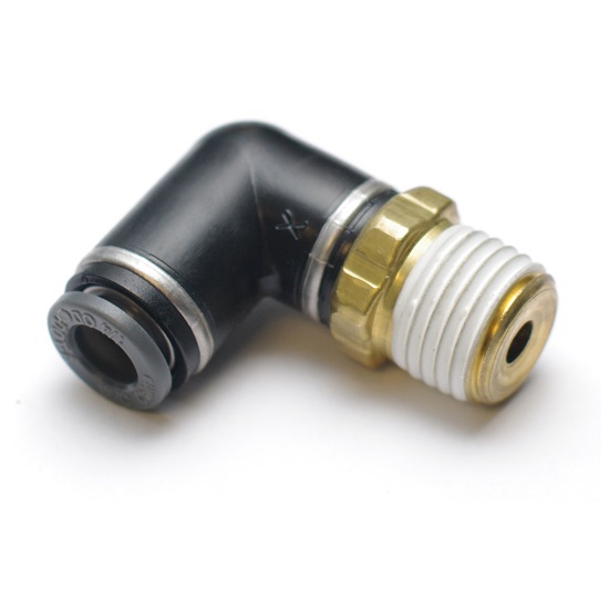 RideTech 31954201 Airline Fitting, Swivel Elbow. 1/4" NPT To 1/4