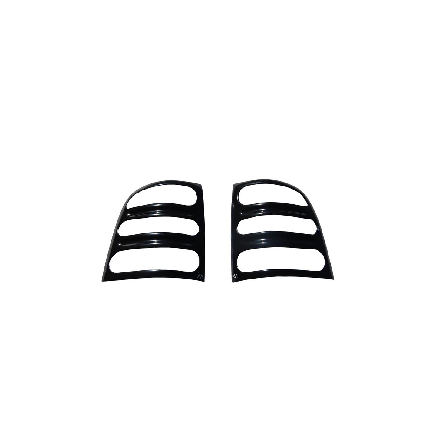 AVS 36740 Tail Shades Slotted Tail Light Covers Black, Ford