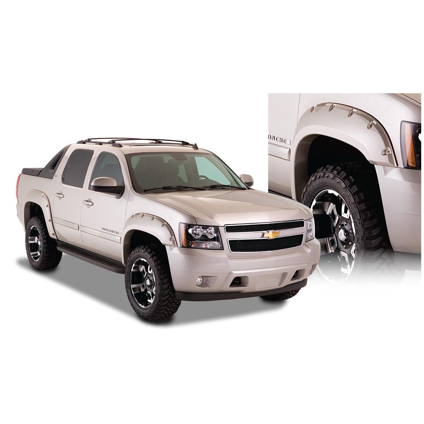 Bushwacker 4093202 Pocket Fender Flares F/R 4pc, 0713 Avalanche
