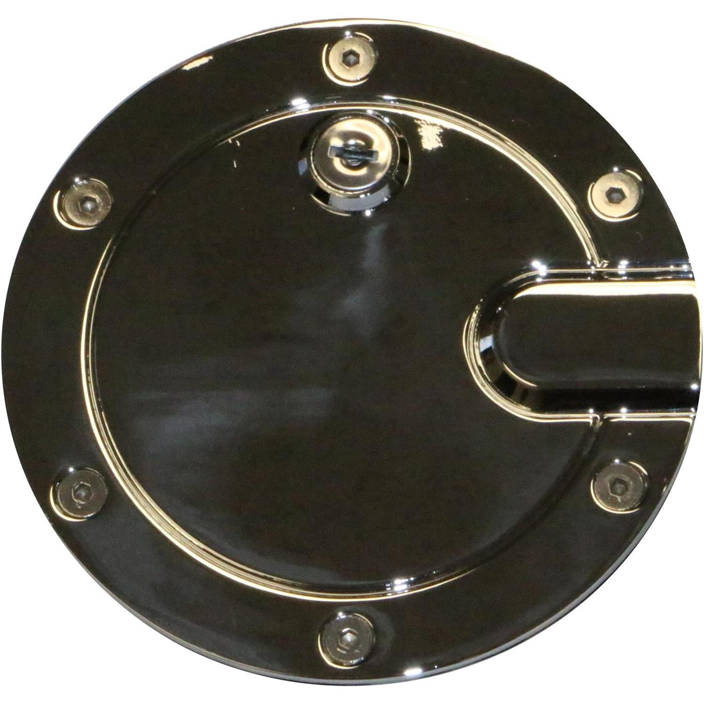 Rampage 87016 Billet Fuel Door Cover Locking w/ 2 Keys F150