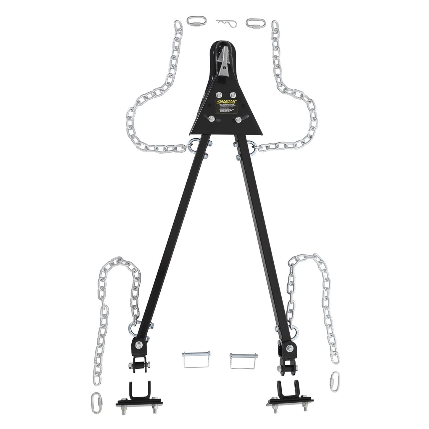 Smittybilt Jeep Tow Bar Kit w/ 2" Coupler, Brackets & Chains (SMB87450)