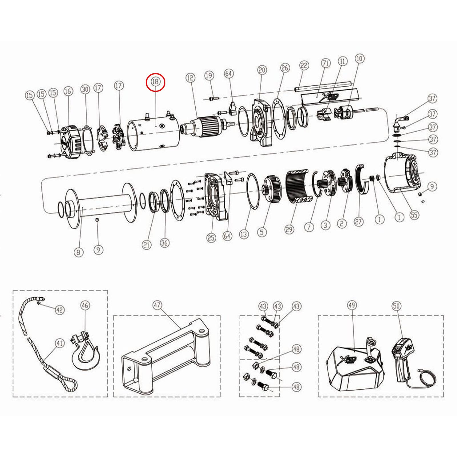 marutan　1113 Smittybilt 97495-18 Stator
