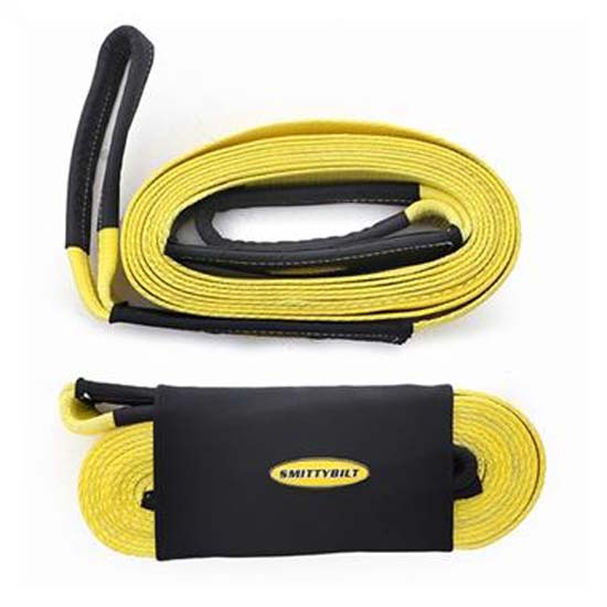 Smittybilt 2IN x 20FT Tow Strap, 20,000 LB Rating - Yellow (SMBCC220)