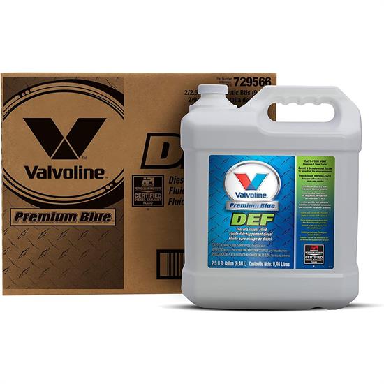 Valvoline 729566 Premium Blue DEF, 2.5Gallon, Case of 2