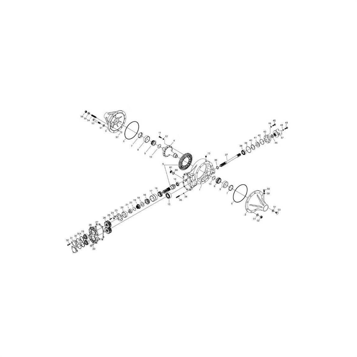 Winters 6-Bolt Cover Quick Change Rear End, 4.86 Inch Ring and Pinion