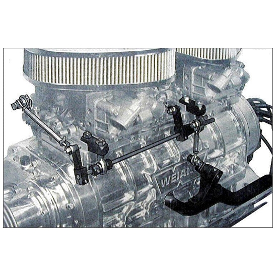 Weiand 7166 Supercharger Carburetor Linkage Kit