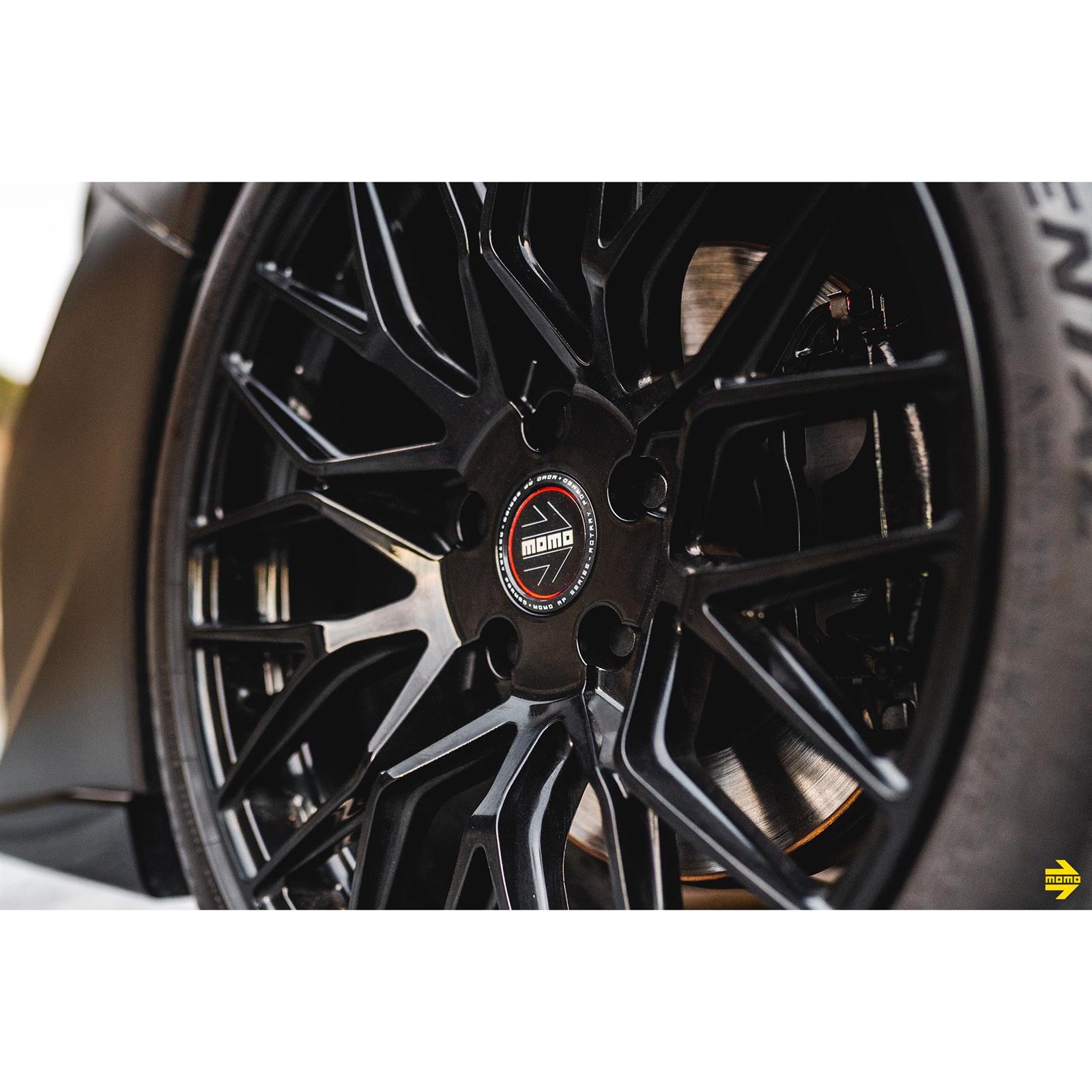 MOMO M10588565P45 18x8.5 Catania Wheel, 5x114.3, Satin Black
