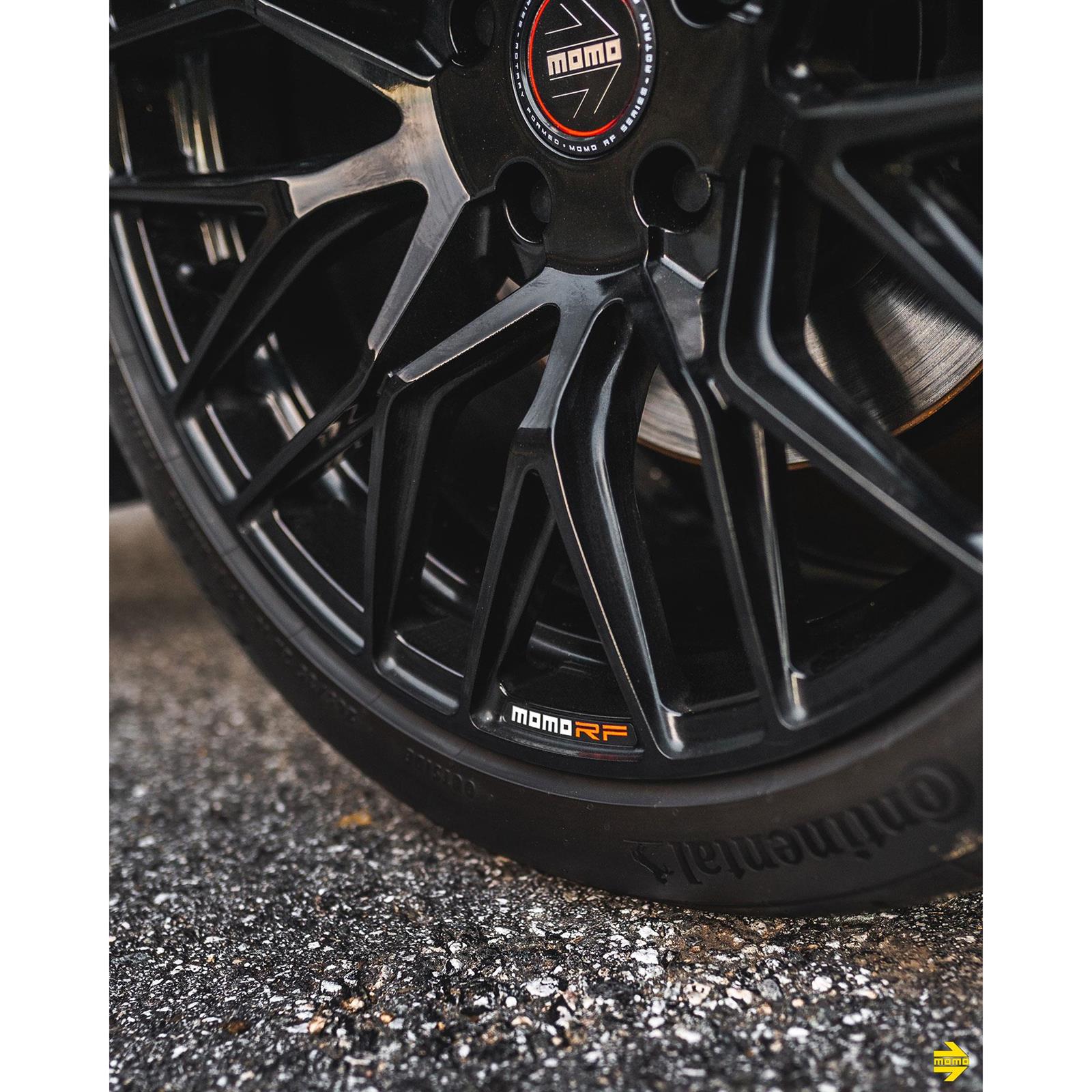 MOMO M10588565P45 18x8.5 Catania Wheel, 5x114.3, Satin Black