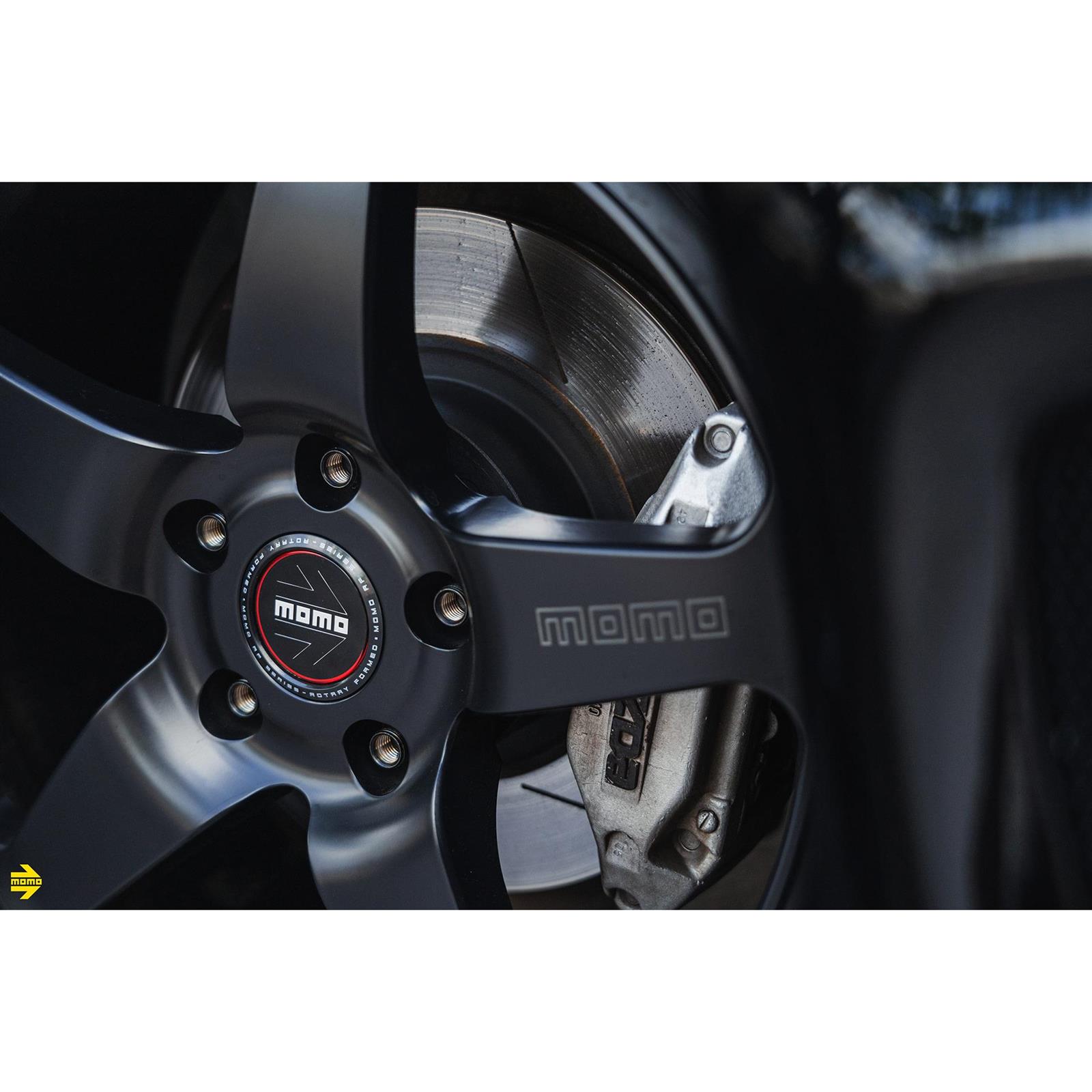 MOMO M11078065P40 17x8 Etna Wheel, 5x114.3, Gloss Black