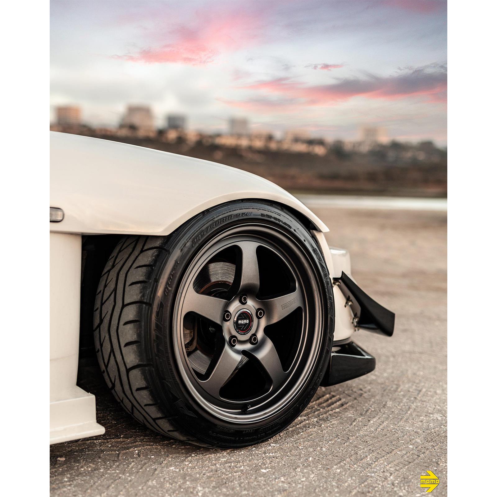 momo⭐︎ MOMO M50188565P28 18x8.5 Heritage 6 Wheel, 5x114.3, Satin Black