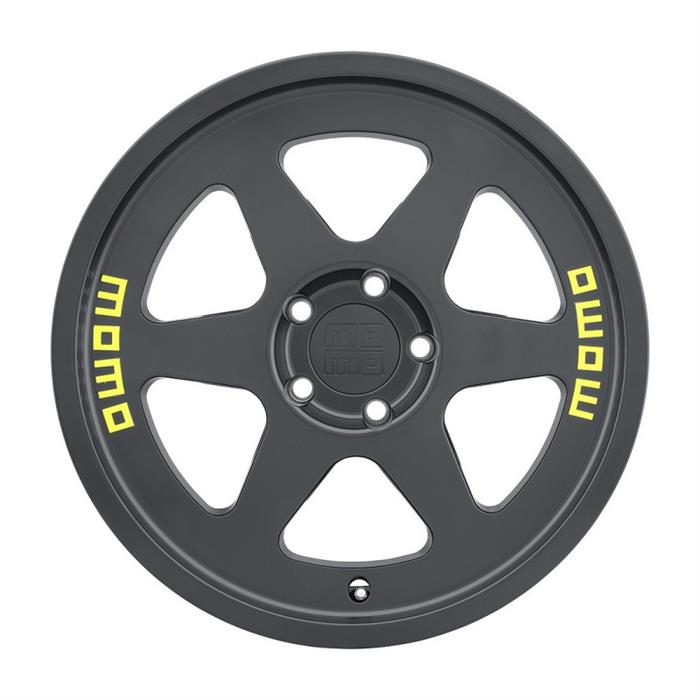 MOMO M50178565P35 17x8.5 Heritage 6 Wheel, 5x114.3, Satin Black