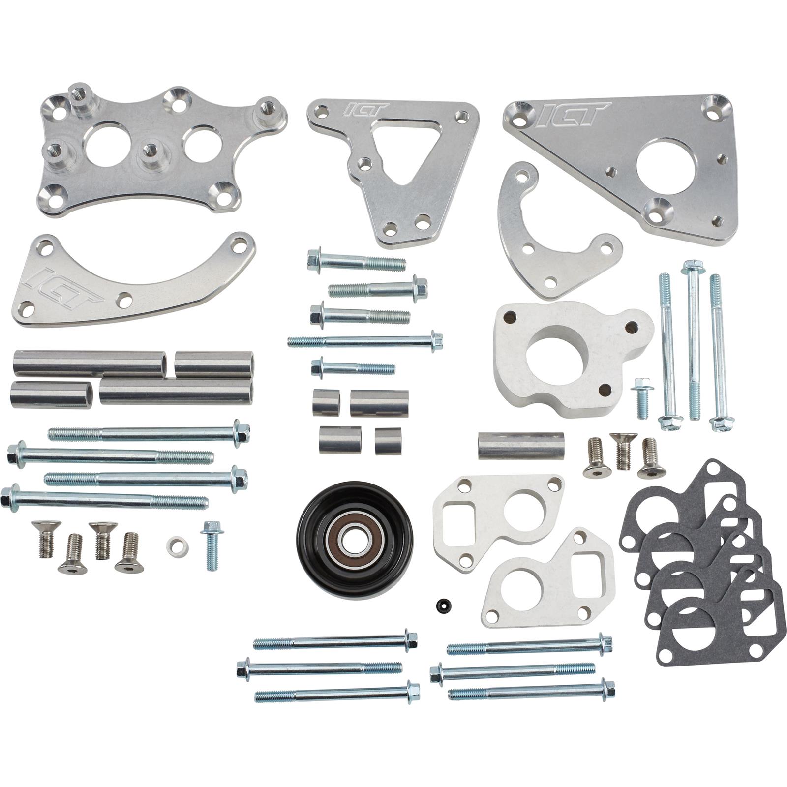 ICT Billet 5515653 Alternator/PS Pump Bracket Kit, LS Turbo