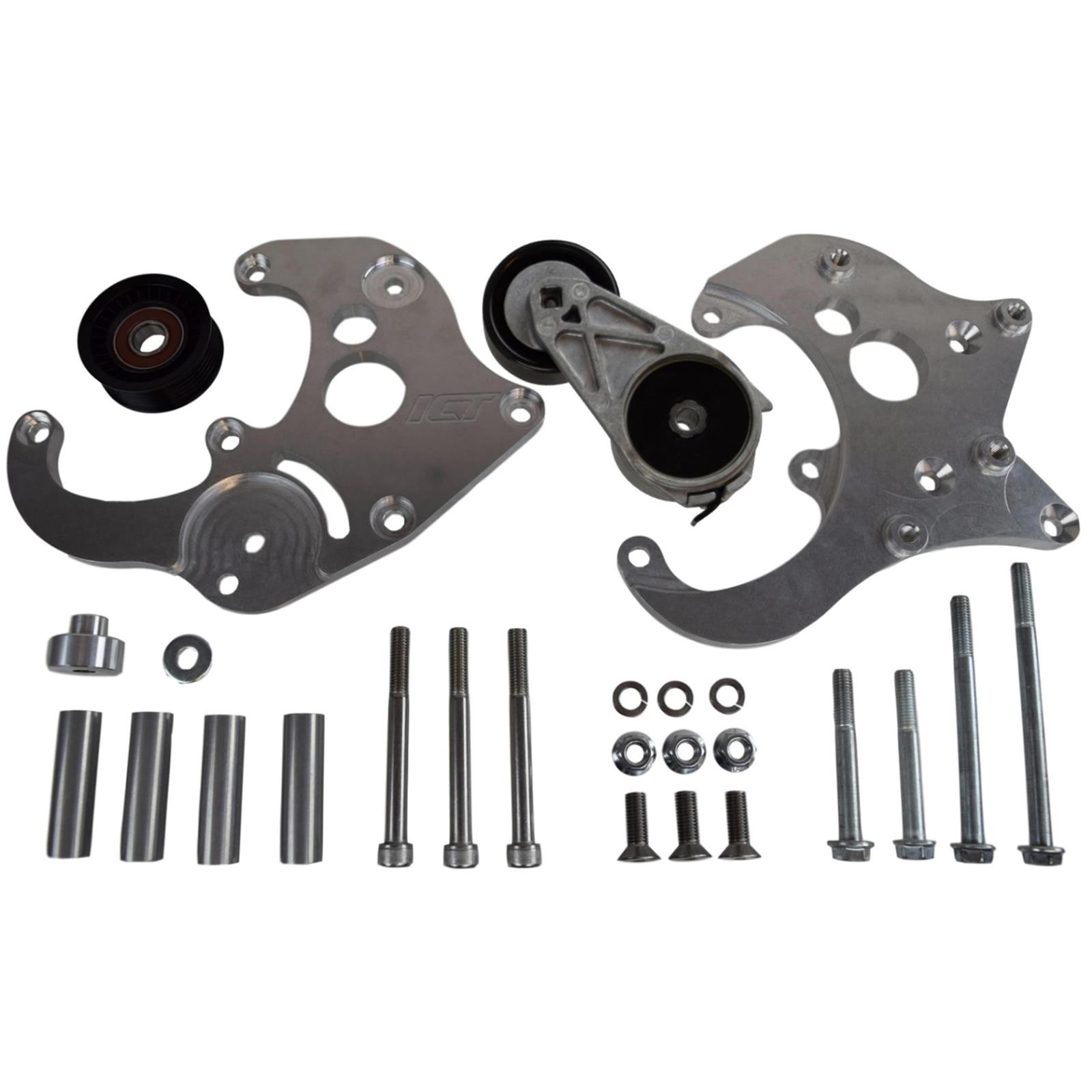 ICT Billet 551585X-1 LS Corvette R4 A/C Compressor Bracket