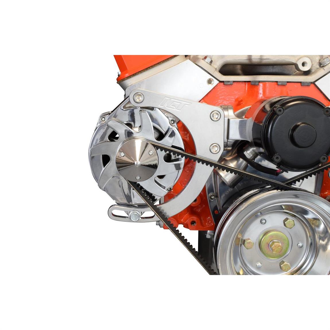 ICT Billet 551672E Alternator Bracket, SBC, Low Mount