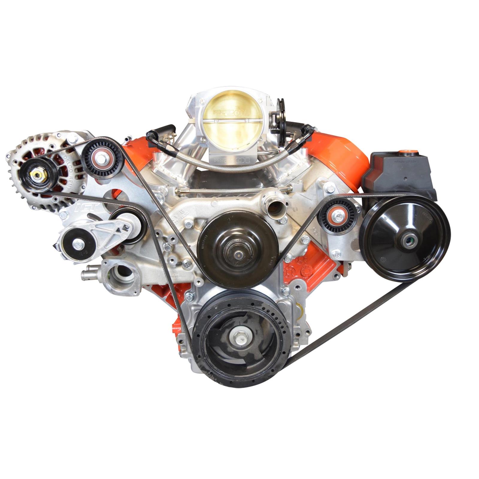 ICT Billet 551751-1 LS Power Steering Pump Bracket Kit, Corvette