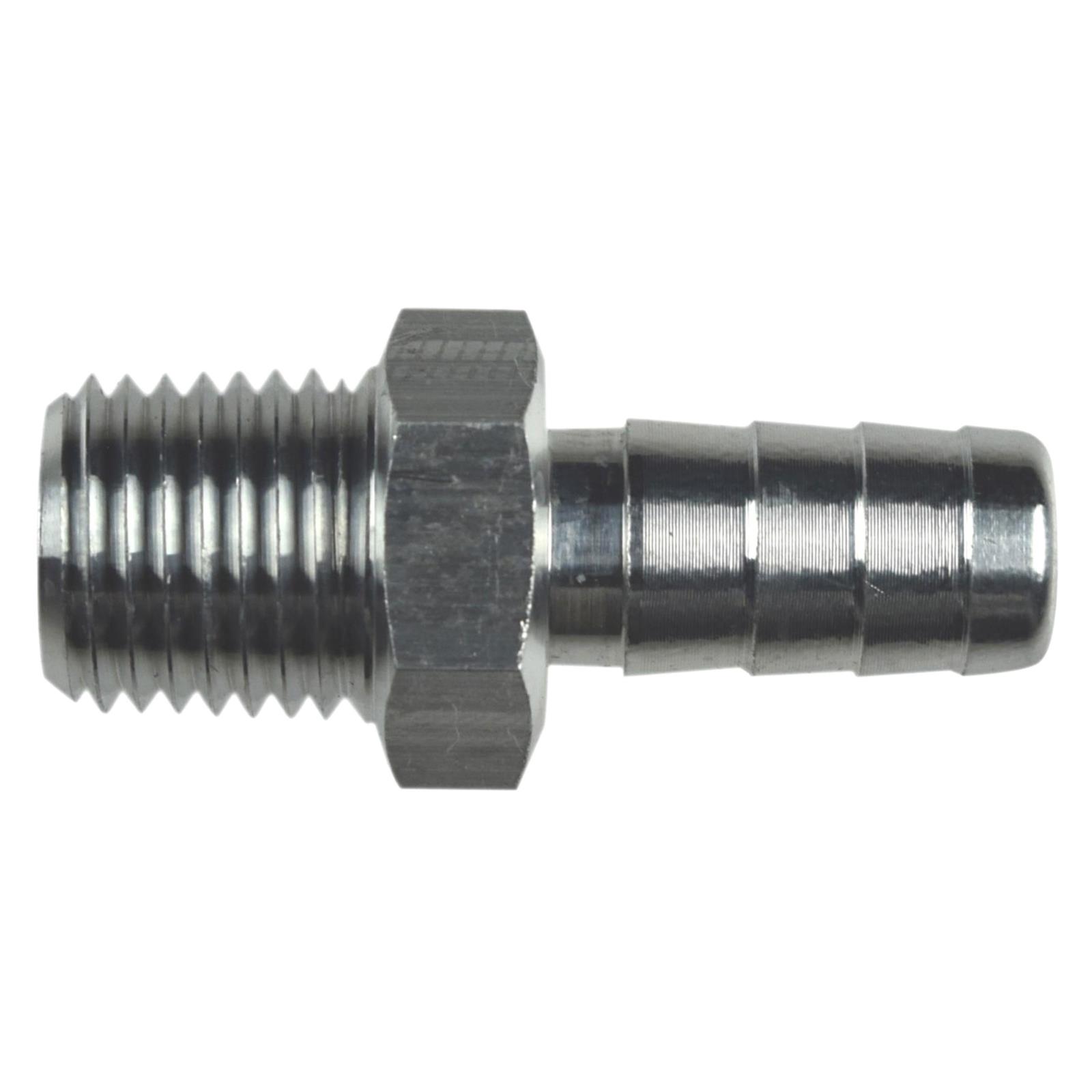 ICT Billet AN840-06-04A Straight 1/4 NPT Pipe to 3/8 Hose Barb