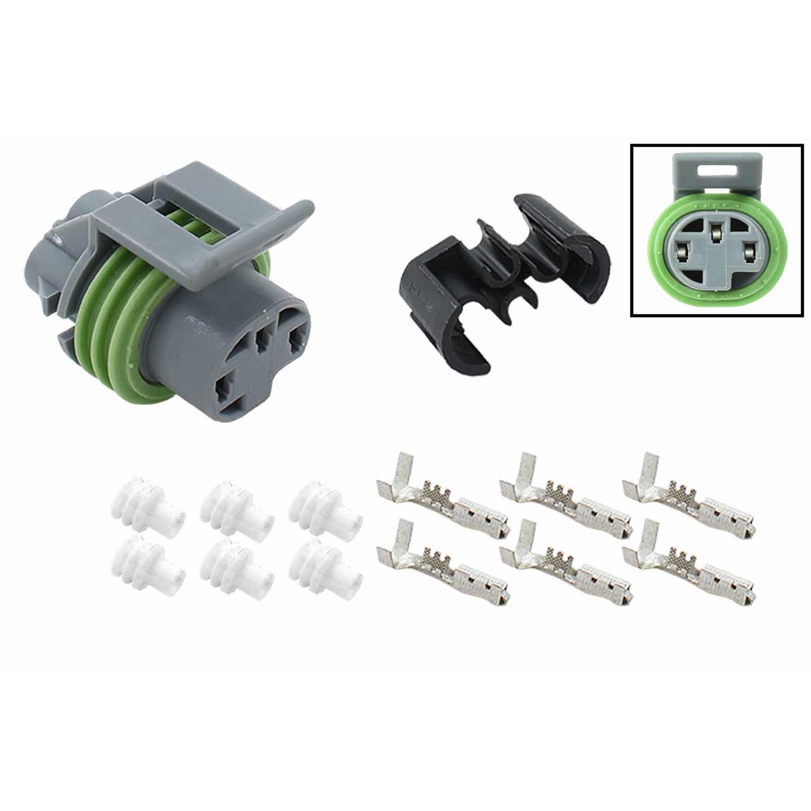 ICT Billet LS Oil Pressure Connector Pigtail - 3 Wire Sensor Connector For Vortec Gen 3