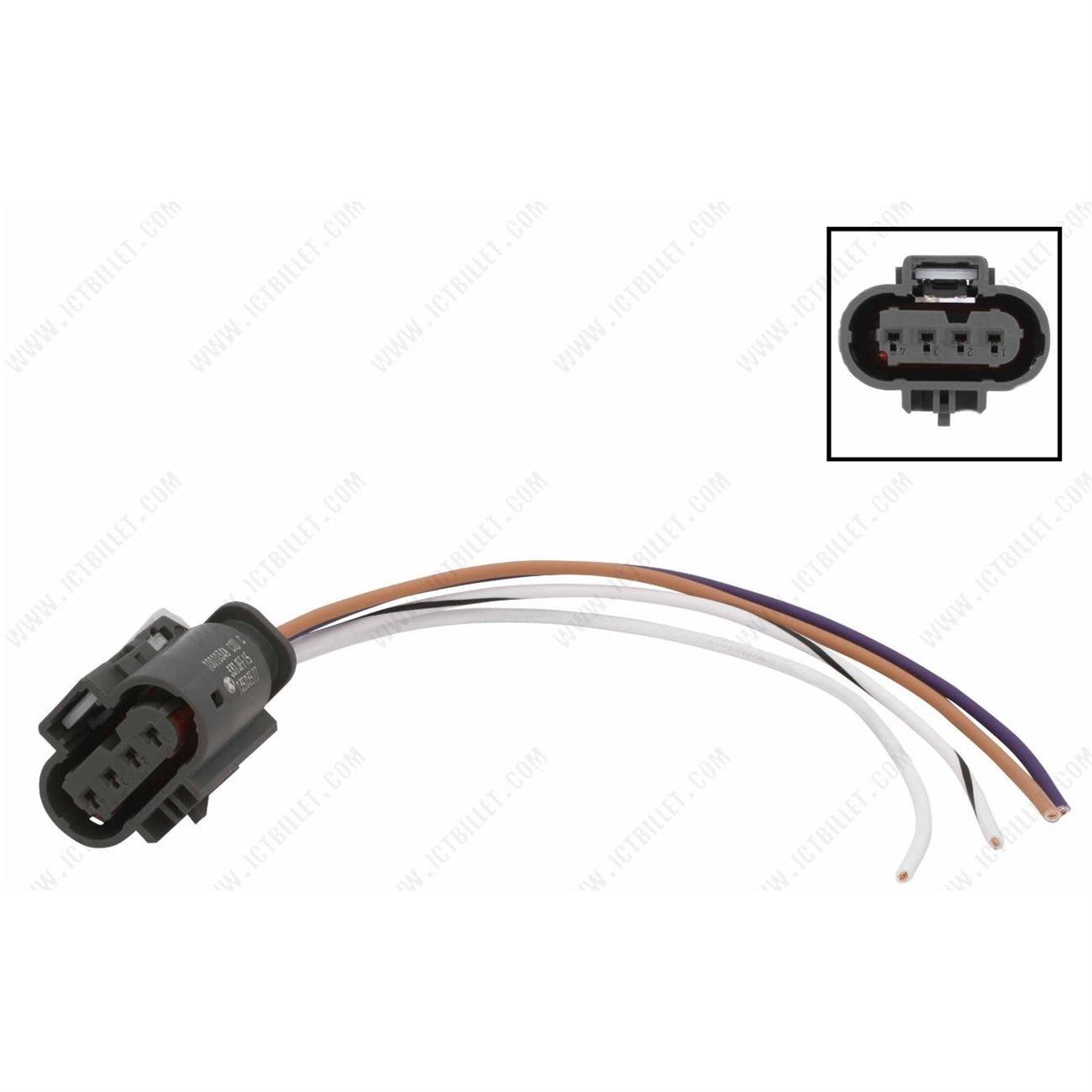 ICT Billet WP0XY50 GM LT Gen 5 O2 Sensor Gray Female Connector