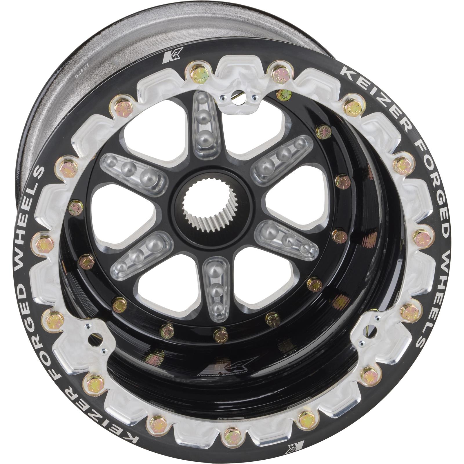 Keizer 13103SPFBLTB Midget Rear Wheel 13x10 Inch 3 Inch Offset