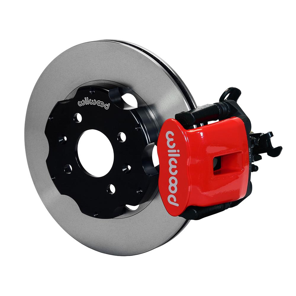 140-10206-R 11 in. Combination Parking Brake Rear Kit for Red Civic & Integra Disc 2.39 Hub Offset
