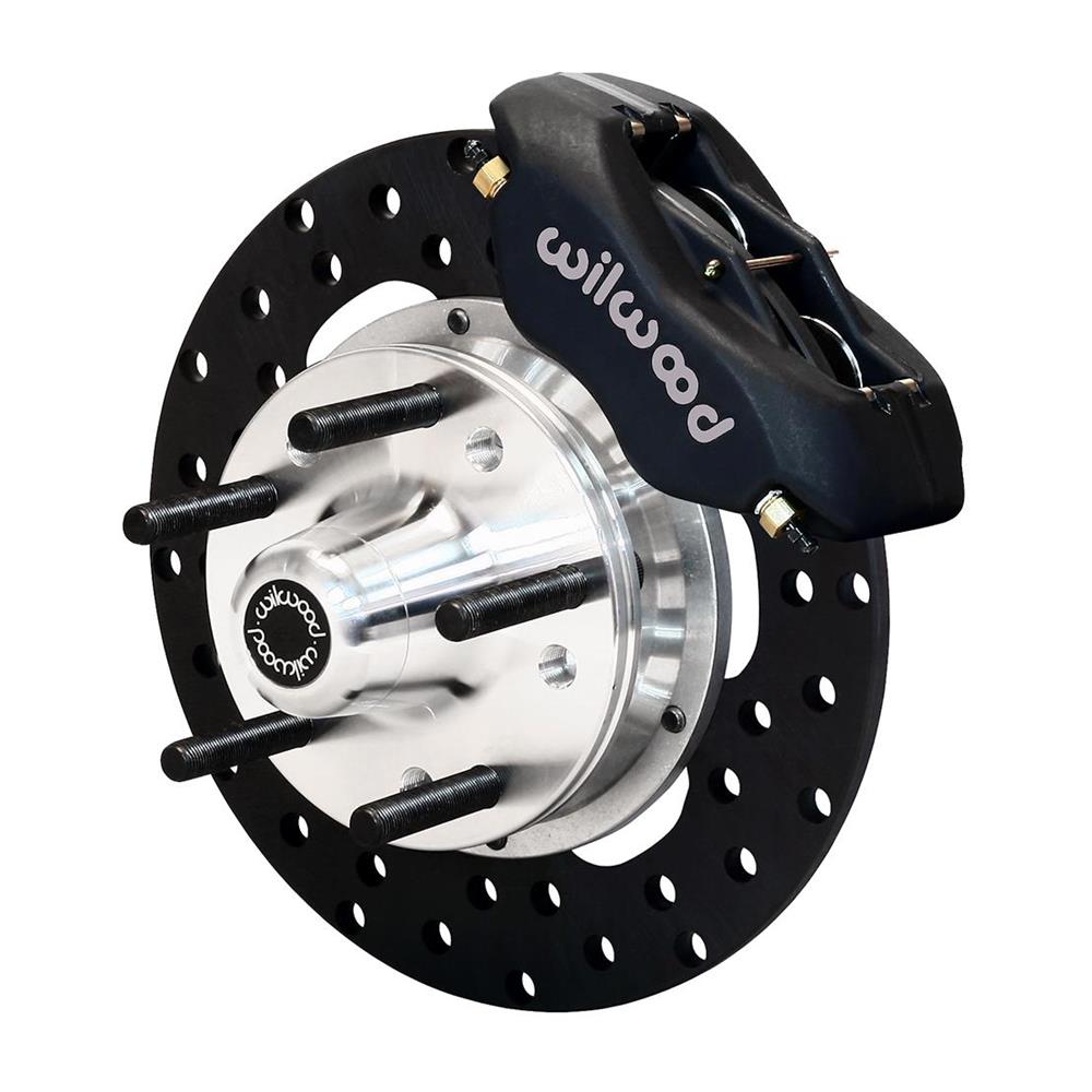 WLD140-1035-BD Forged Dynalite Front Drag Brake Kit, Black Anodize Caliper - Drilled Rotor