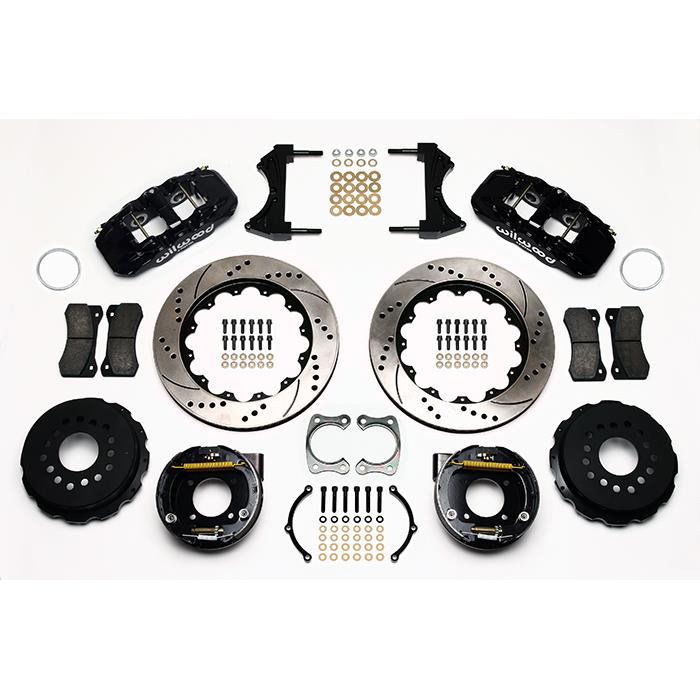 Wilwood AERO4 RearTruck Kit 14.25in 1999-2010 GM 1500-SUV 1 Piston OE Caliper
