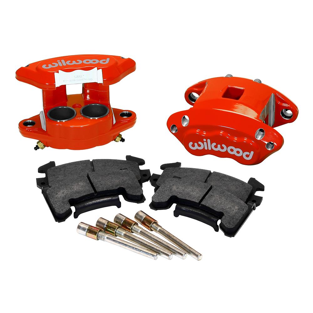 140-12099-R 1.62 x 1.62 in. D154 Front Caliper Kit with Red Piston 1.04 in. Rotor