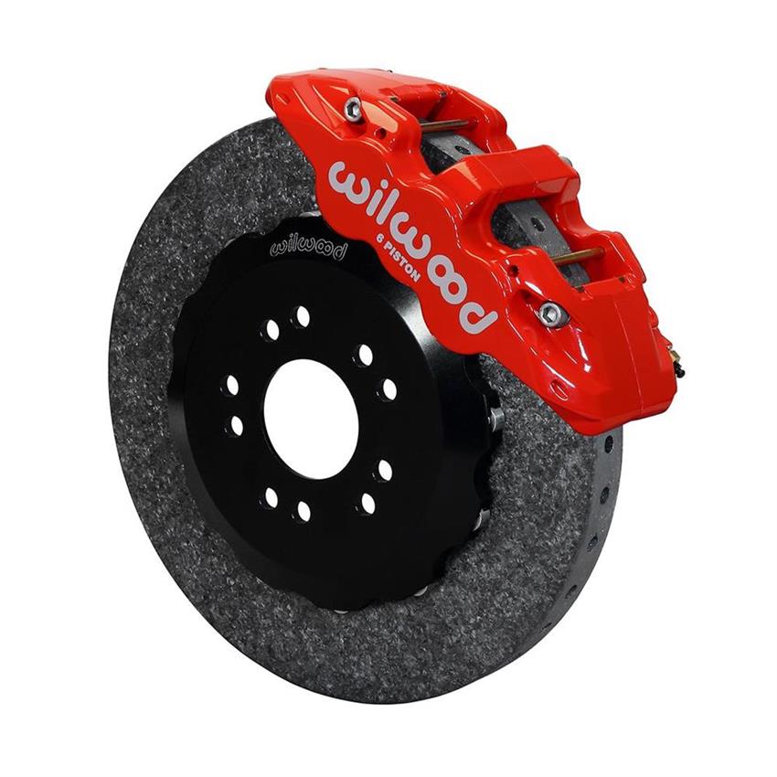 Wilwood 140-13145-CSIC AERO6 DYNAMIC FRONT KIT 14.00IN C/SIC ROTOR BLACK