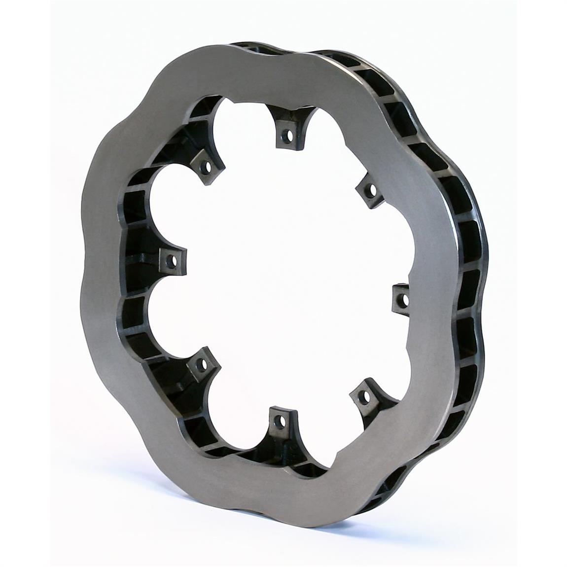 WIL160-8814 Ultralite 32 Vane Scalloped Rotor - 11.75 in. Dia. - 1.25 in. Rotor Thickness - 8 Hole x 7.00 in. Bolt Circle - Thru Hole - 6.7 lbs