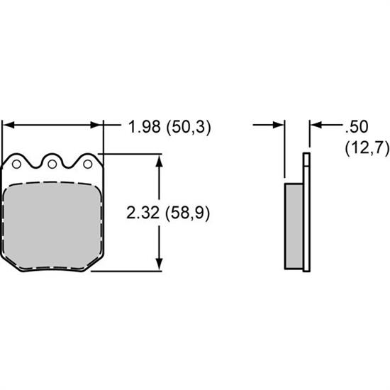 Wilwood Pad Set BP-30 7112 DL .49in Thick main image 1