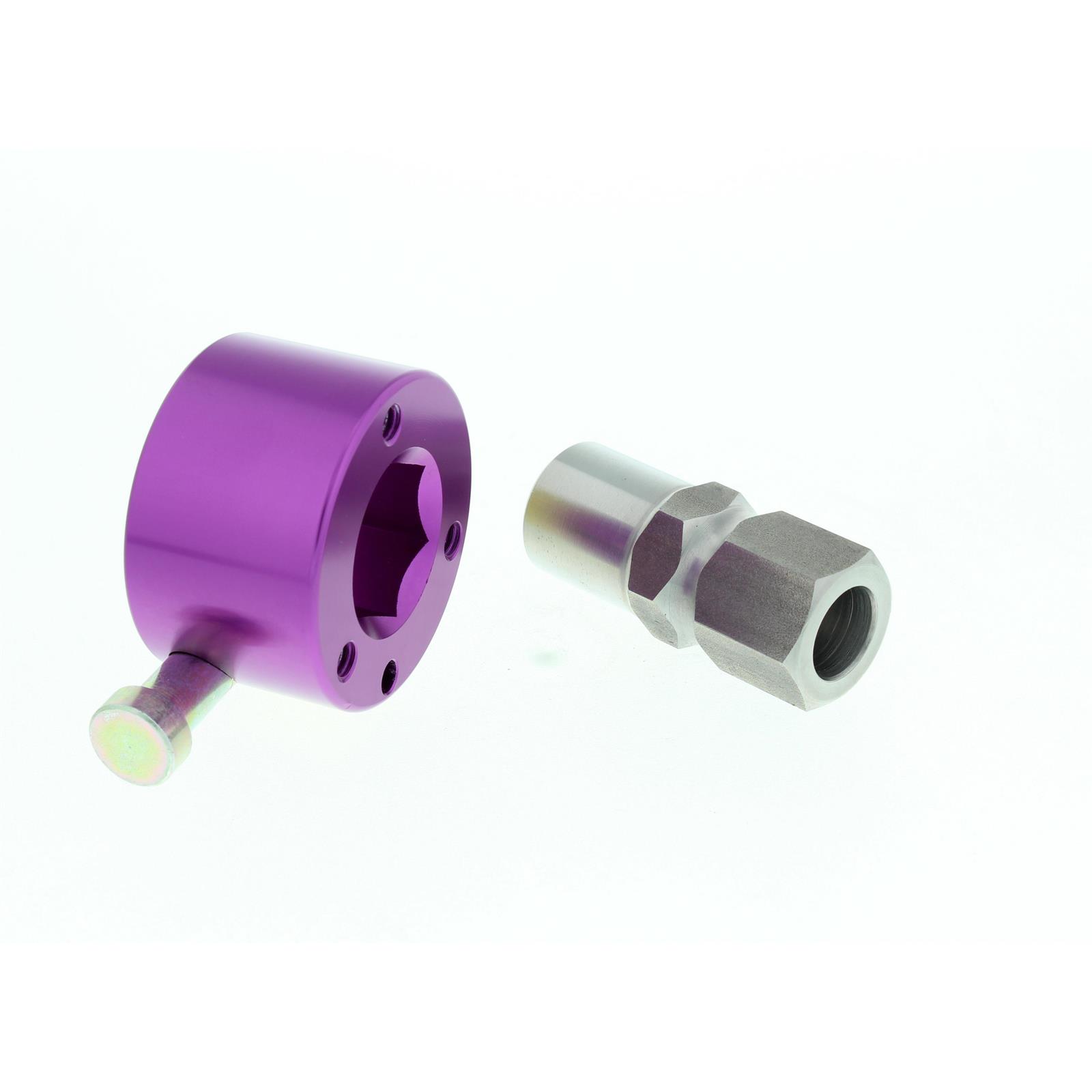 Aluminum Quick Release Steering Wheel Hub, Hex, 5/8 Inch