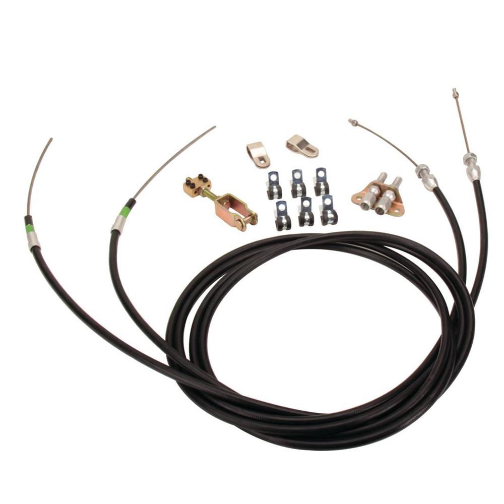 Wilwood Brake Kit Brake Kit Wilwood 330-9371 Universal Parking Brake Cable Kit, 110" Cable Emergency Car Kit Trailer Emergency Brake Cable