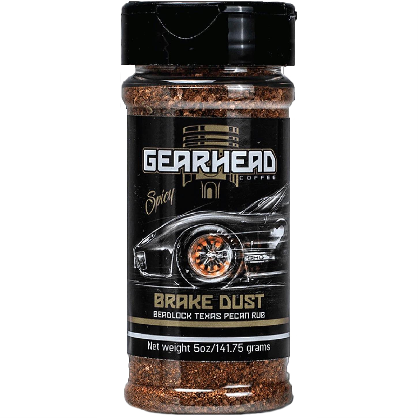Gearhead Coffee 11SP5OZ Texas Pecan Coffee Spicy BBQ Meat Rub