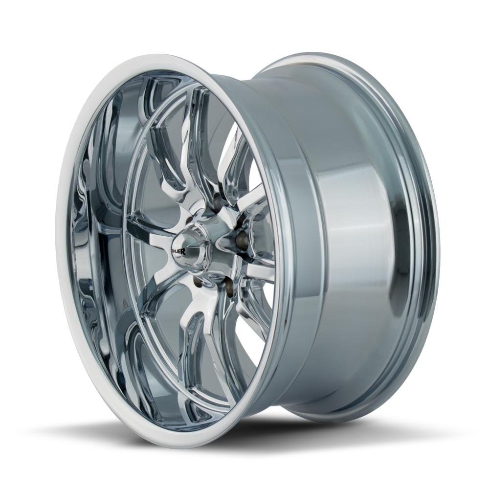 Ridler Wheels 650-7765C 650 Wheels, 17x7 Inch, Chrome Plated