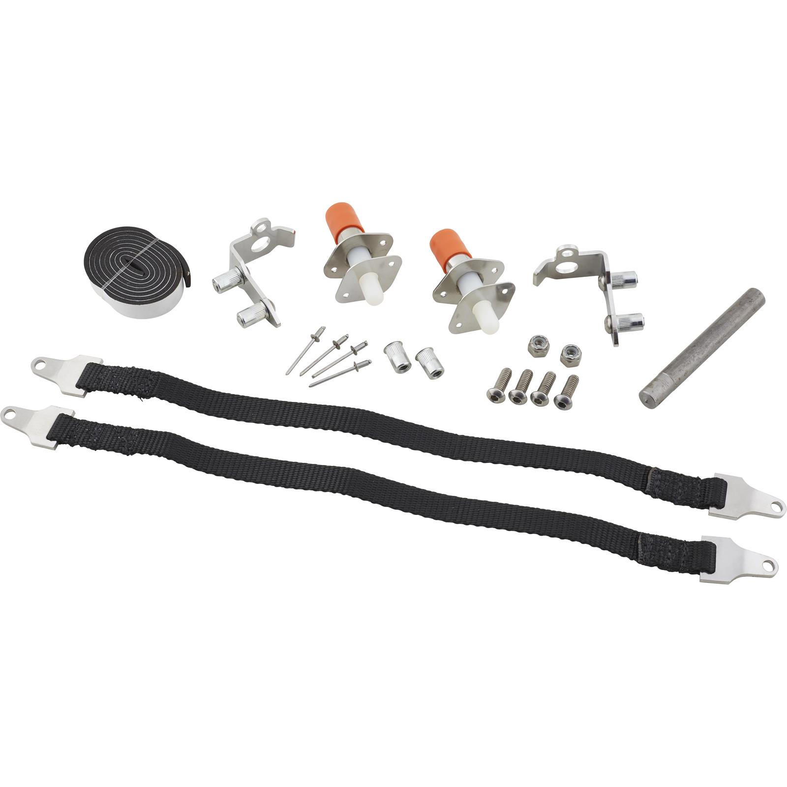 Hidden Pickup Tailgate Latch With 21 Inch Straps Hidden Pickup Tailgate Latch With 21 Inch Straps