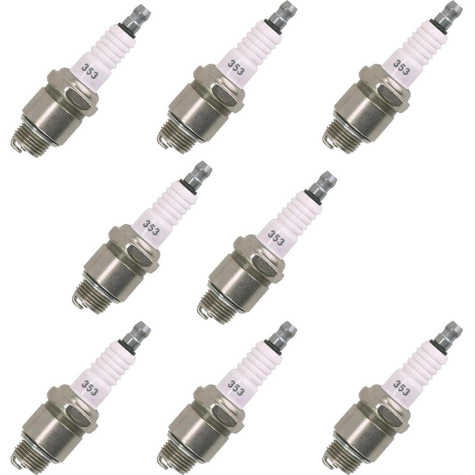 Autolite A353 Spark Plugs, 13/16" Hex .375 Reach, Set of 8