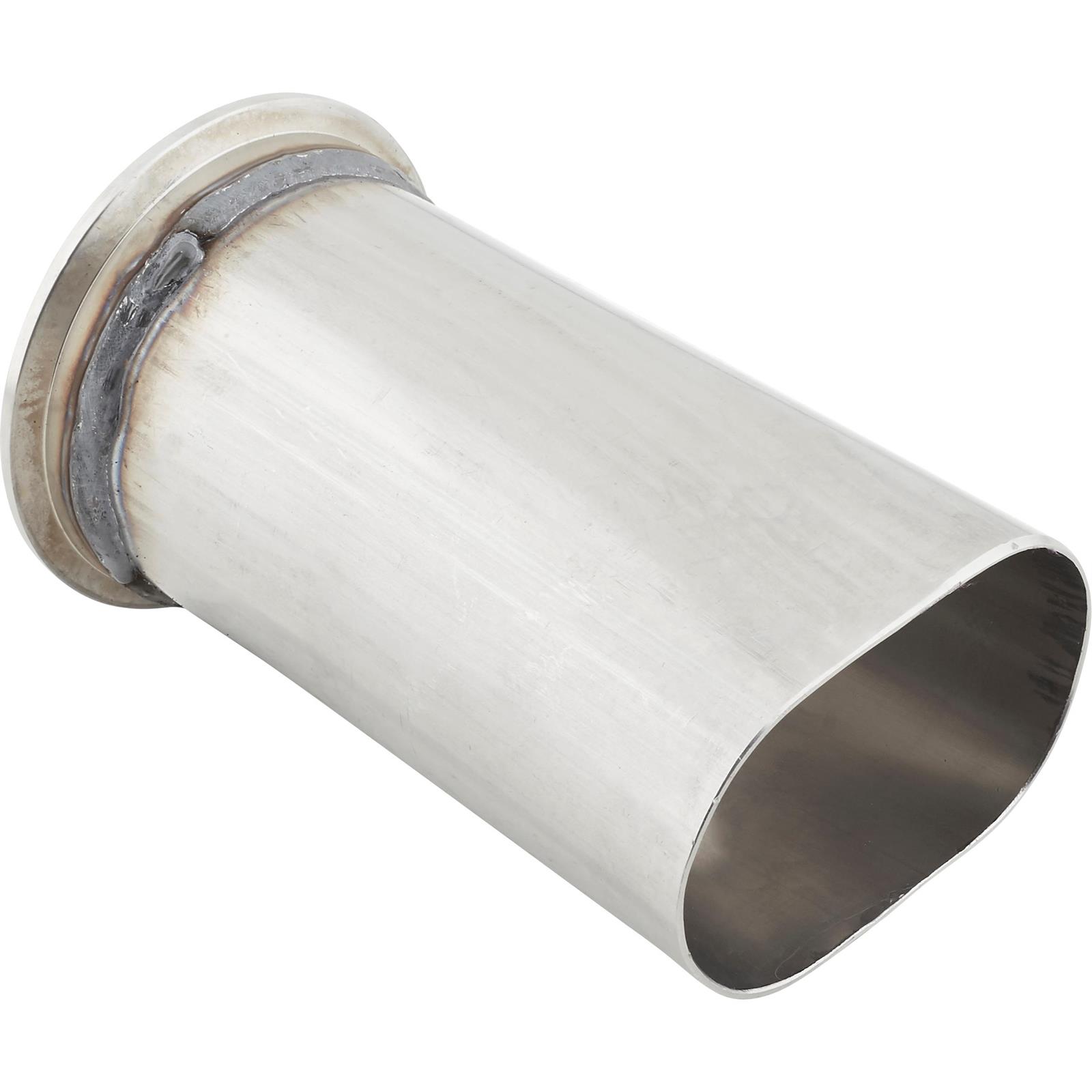 Exhaust Pipe Adapter, 3 Inch VBand to 3 Inch Oval
