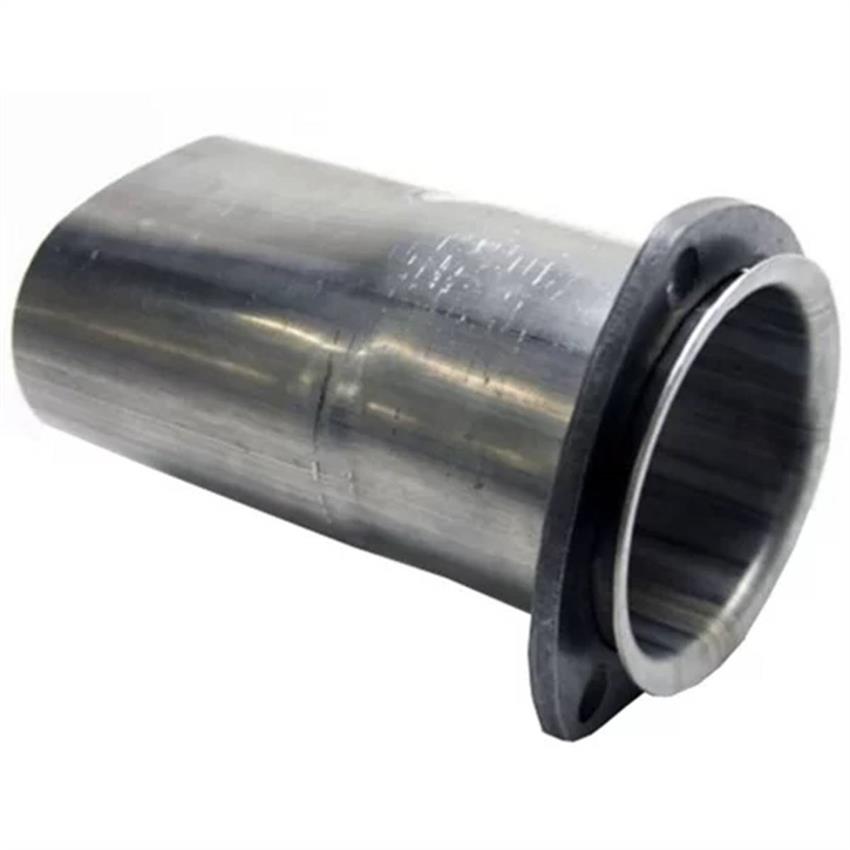 Exhaust Pipe Adapter, 3 In. Round w/ 3Bolt Flange to 3 In. Oval