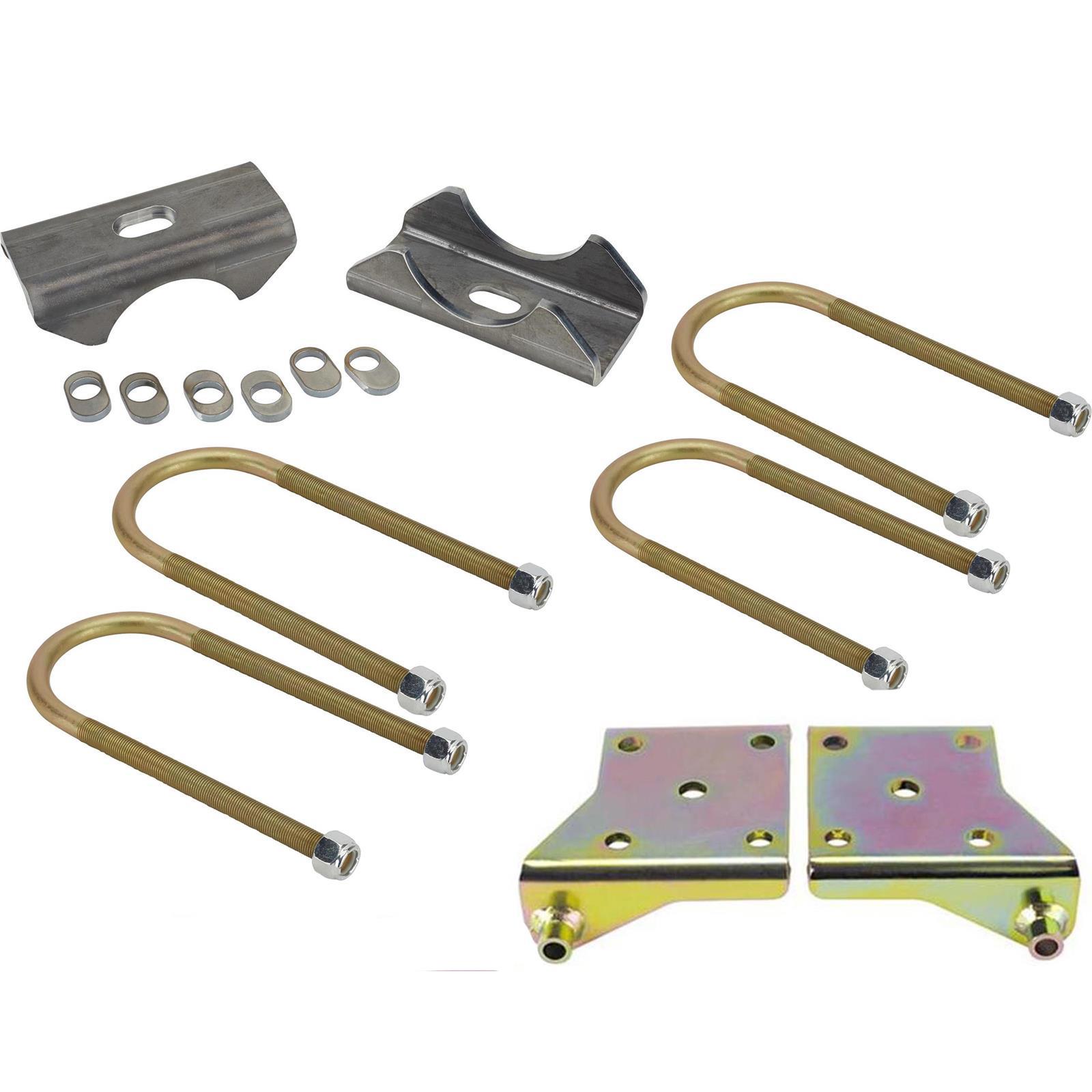 Adjustable Leaf Spring Perch, Pad, Shock Mount and UBolt Kit