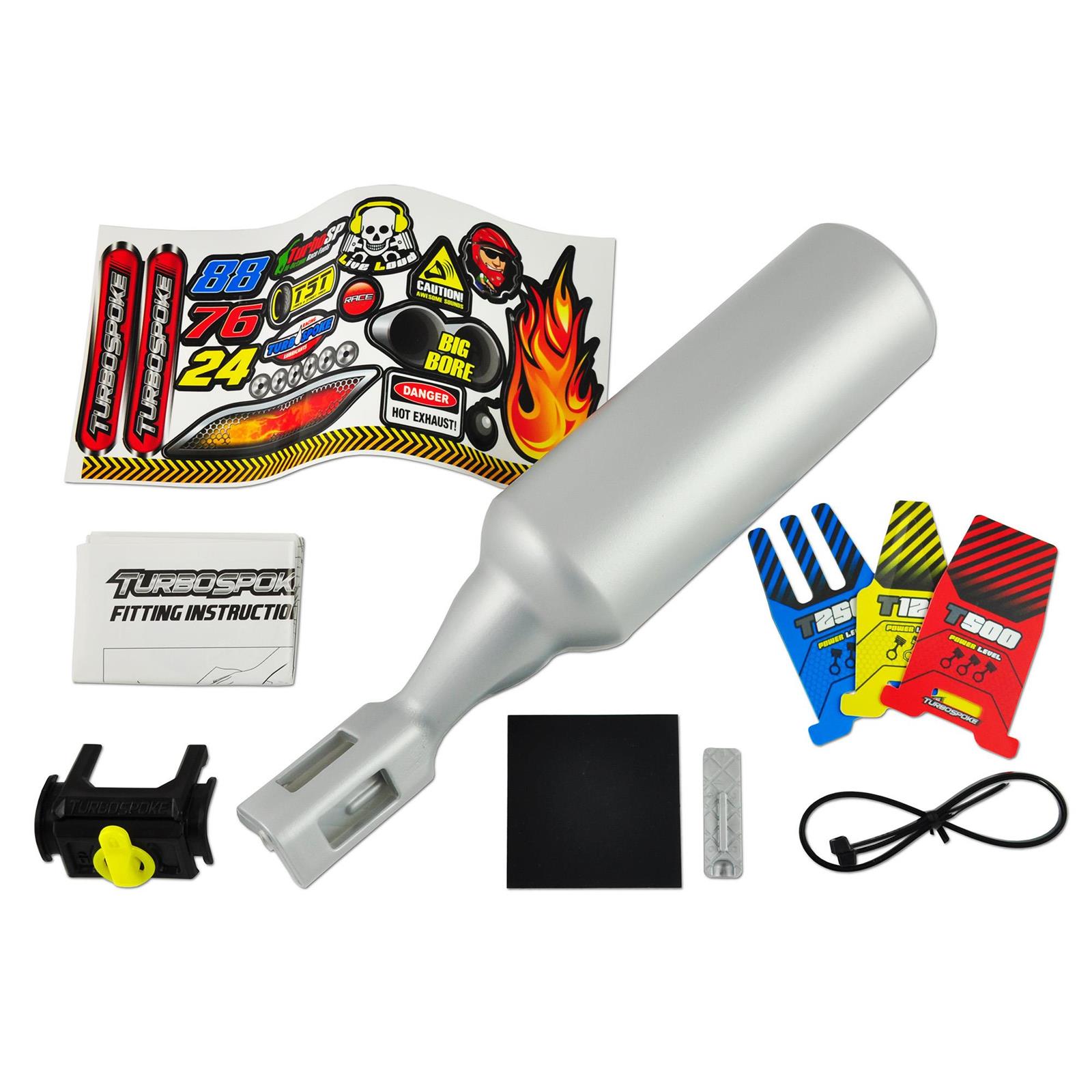 Turbospoke Bicycle Bike Muffler Exhaust Noise Maker