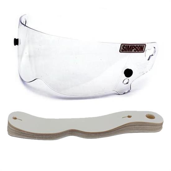 Simpson Clear Bandit Shield w/Speedway E-Style Tearoff Kit