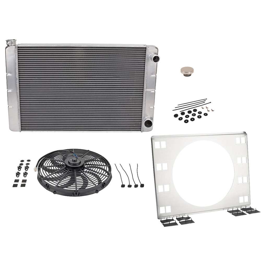 Universal SBC Double Pass Radiator Kit w/Electric Fan, 31 Inch