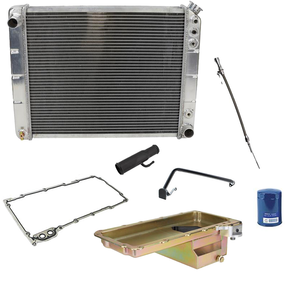 197081 Camaro LS Swap Radiator Kit with Low Profile Oil Pan