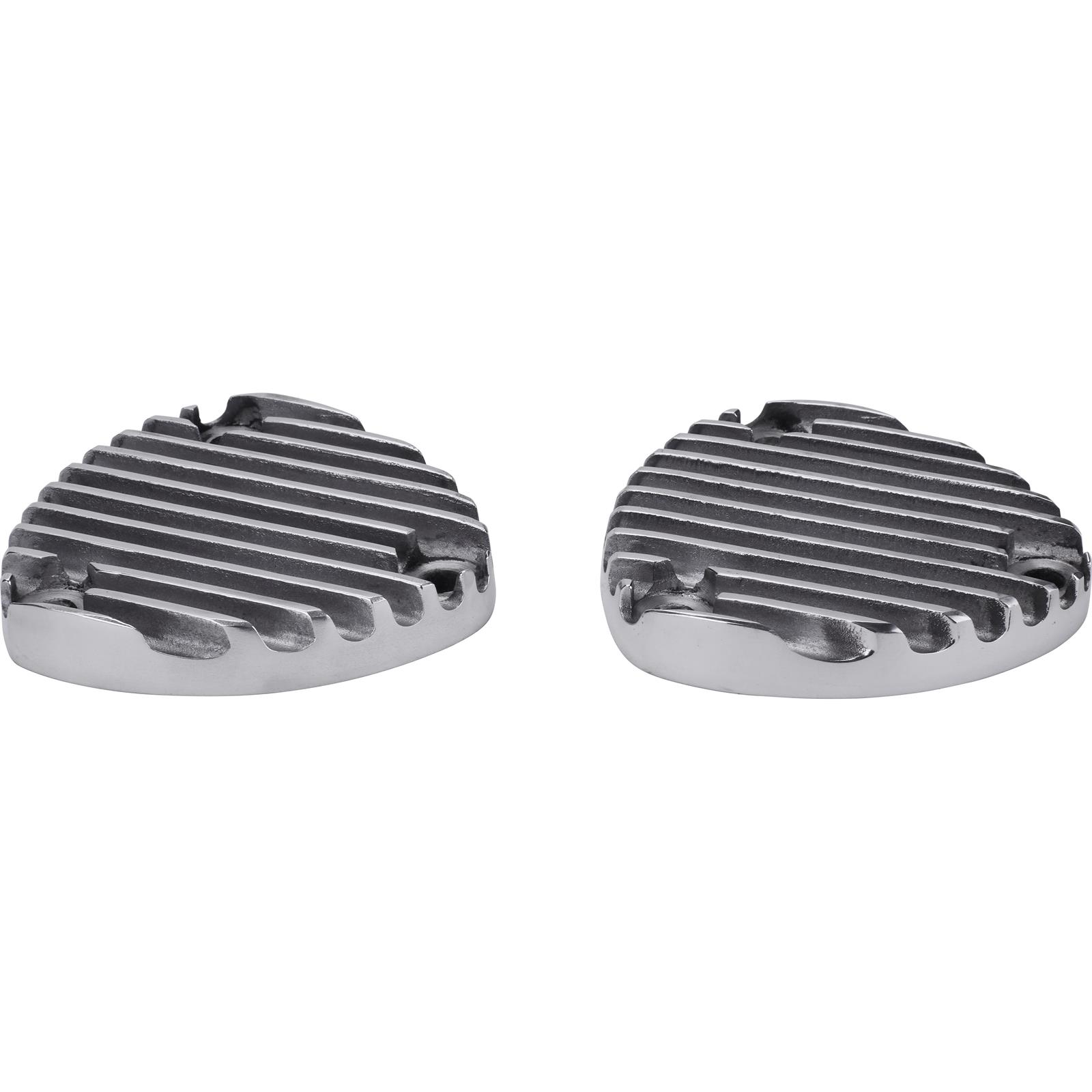 Speedway Header BlockOff Plate, 4.5 Inch Triangle, Polished